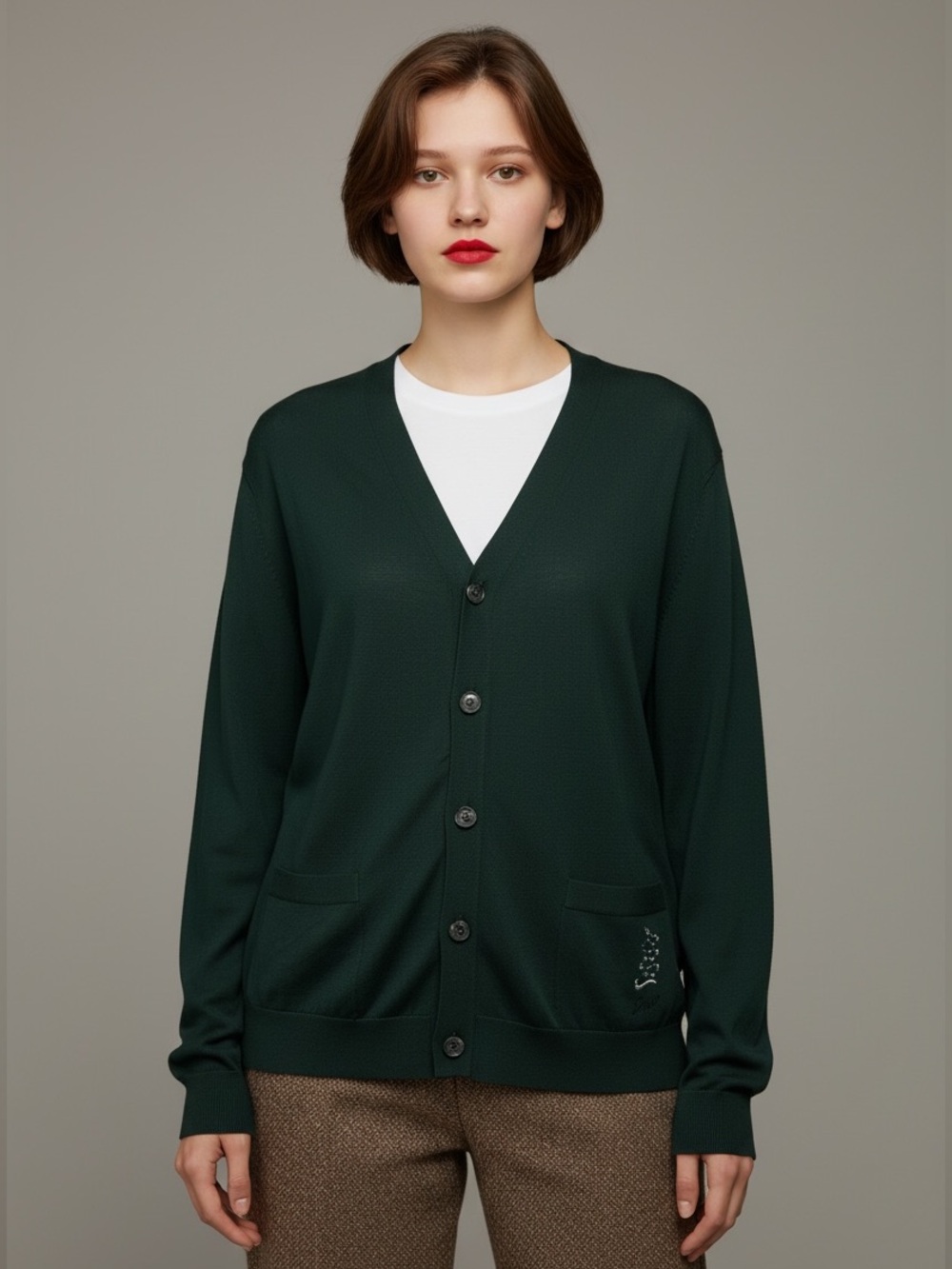 Gucci Wool Cardigan in Green Size XXL Like New